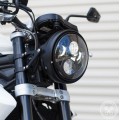 Motodemic Single LED and Round Halogen Headlight Conversion Kit for the 2012 Triumph Street Triple