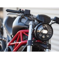 Motodemic LED and Round Halogen Headlight Conversion Kit for the Ducati Monster 1100/796/696