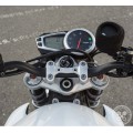 Motodemic Single LED and Round Halogen Headlight Conversion Kit for the 07-11 Triumph Street Triple