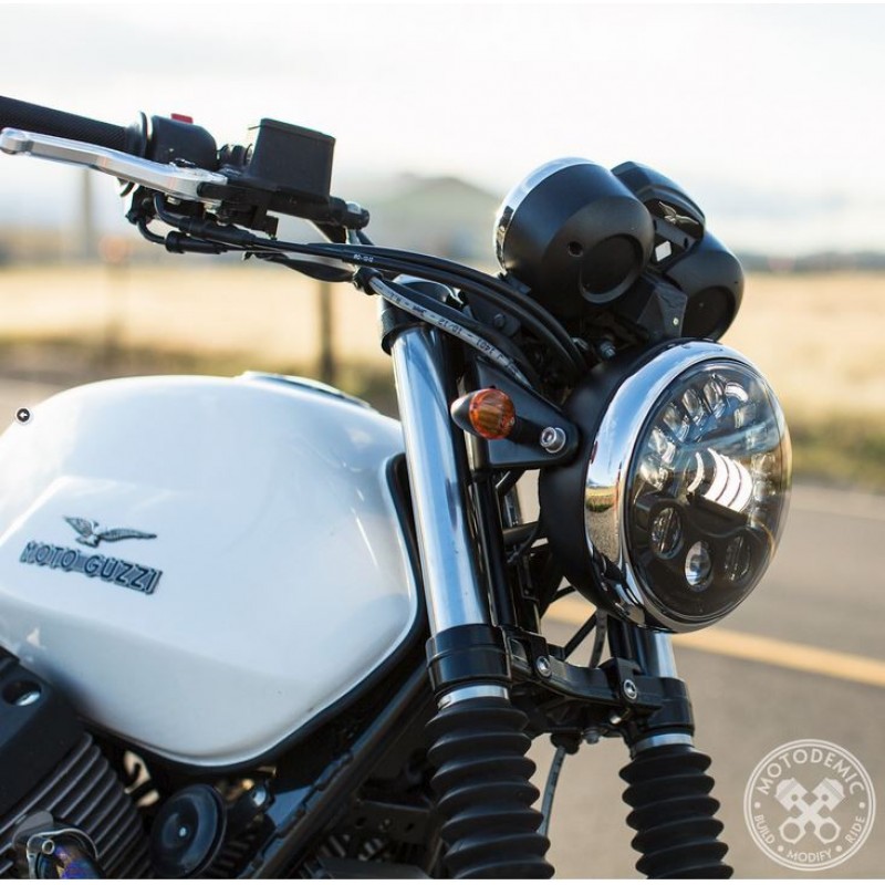 Motodemic LED Headlight Conversion Kit for the Moto Guzzi V7 /II / III