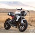 Motodemic Single LED and Round Halogen Headlight Conversion Kit for the 2012 Triumph Street Triple