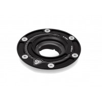 CNC Racing Aluminum with Carbon Inlay Gas Cap Flange for Older Ducati's  MV's and Yamaha Models