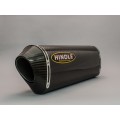 Hindle Exhaust for Yamaha Vmax (85-07) with 18x2 Evolution Black Ceramic Muffler Stealth