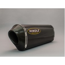 Hindle exhaust for Truimph 675 / 675R (13+) Slipon Adapter Slipon Adapter w/hanger with Evolution Black Ceramic Muffler
