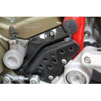 CARBONVANI - DUCATI HYPERMOTARD 1100 / 796 CARBON FIBER FRONT SPROCKET COVER AND CHAIN PLATE