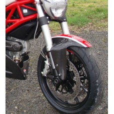 CARBONVANI - DUCATI MONSTER M696 / M796 / M1100 CARBON FIBER FRONT MUDGUARD (DUCATI CORSE (White/Red/White) 1098 STYLE)