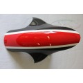 CARBONVANI - DUCATI MONSTER M696 / M796 / M1100 CARBON FIBER FRONT MUDGUARD (DUCATI CORSE (White/Red/White) 1098 STYLE)