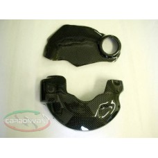 CARBONVANI - DUCATI STREETFIGHTER CARBON FIBER ENGINE COVER SET WITH HOOK ATTACHMENT