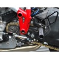 WOODCRAFT Ducati 848 /1098 / 1198 / 848 EVO Black Complete Rearset Kit with Pedals WOODCRAFT Ducati 848 /1098 / 1198 / 848 EVO Black Complete Rearset Kit with Pedals