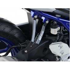 R&G Racing Exhaust Hanger & left hand footrest blanking plate (kit)  Black  Yamaha MT-25