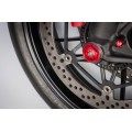 CNC Racing Billet LH side Front Axle Plug for Ducati and RH Side plug for Aprilia RSV4/Tuono V4 models
