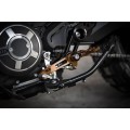 AEM FACTORY Billet rearset kit 'Adventure' for Ducati and Scrambler and Monster 797