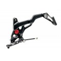 CNC Racing TOURING Adjustable Rearsets for Ducati Monster 1200 and 821