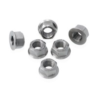 CNC Racing Titanium Flange Nuts or Sprocket Nuts for Ducati's (set of 6) M10x1.0 CNC Racing Titanium Flange Nuts or Sprocket Nuts for Ducati's (set of 6) M10x1.0