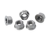 CNC Racing Set of 5 Titanium ring gear nuts for the FC212 / FC301 / FC302 (hold sprocket to carrier) For Ducati and all MV Agusta models - M8x1.25