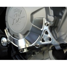 Motocorse Billet Aluminum Clutch Cover W/ Cable Bracket and Titanium Hardware for MV 3 cylinder Models