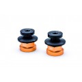 CNC Racing Rear Wheel Axle Nut set with Rear Stand Support for Ducati Scrambler, Monster 937/797/795/696/695/400, and ST3