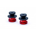 CNC Racing Rear Wheel Axle Nut set with Rear Stand Support for Ducati Scrambler, Monster 937/797/795/696/695/400, and ST3