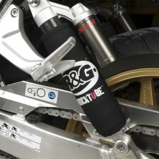 R&G Racing Shocktube Rear Shock Protector for Triumph Tiger 800/800XC '11-  Honda CB1000R  CBF 1000  Crossrunner  Kawasaki ZX14R '12-'15  ZZR/GTR1400  ZX10R '08-'10  Suzuki B-king & GSX-R1000 '04-'15