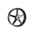 BST Twin TEK 5 Spoke Carbon Fiber Front Wheel for the Harley Davidson, Indian, and V-Twin Custom Models - 2.15 x 19