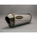Hindle Exhaust for Aprilia RSV4 (08+) Slipon Adapter High with Hanger with Evolution Polished SS Muffler