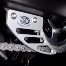 R&G Racing Silver Anodized Aluminum Generic Toe Chain Guard for Dual Swingarm Motorcycles