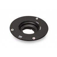 CNC Racing Carbon Fiber Gas Cap Flange for Older Ducati's  MV's and Yamaha Models