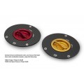 CNC Racing PRAMAC RACING LIMITED EDITION Carbon Fiber Gas Cap Flange for newer Ducati's, MV's, and Aprilia's
