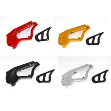 DBK Special Parts (Ducabike) Sprocket Cover w/ Plexiglass & Carbon Fiber Inserts for Ducati Hypermotard 821/939
