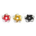 DBK Special Parts (Ducabike) Contrast Cut 5 Hole Rear Sprocket Hub Flange Carrier for the Ducati 848 and Streetfighter 848 DBK Special Parts (Ducabike) Contrast Cut 5 Hole Rear Sprocket Hub Flange Carrier for the Ducati 848 and Streetfighter 848