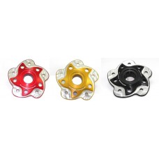 DBK Special Parts (Ducabike) Contrast Cut 5 Hole Rear Sprocket Hub Flange Carrier for the Ducati 848 and Streetfighter 848 DBK Special Parts (Ducabike) Contrast Cut 5 Hole Rear Sprocket Hub Flange Carrier for the Ducati 848 and Streetfighter 848