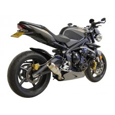 Competition Werkes GP Slip On Exhaust for the Triumph Street Triple (08-12)