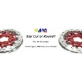 Alth 'Street' version SINGLE Front Brake Rotor Pair for Bikes Without Traction Control / ABS