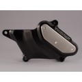 WOODCRAFT Yamaha FZ-07 (MT07) RHS Water Pump Cover - Black Anodized with Rubber Pad and Skid Pad Plate Kit