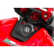 CNC Racing Carbon Fiber Key Cover for Ducati Monster 821 and 1200/S/R