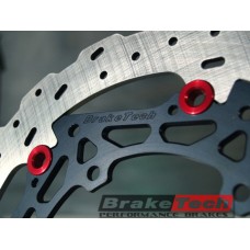 BRAKETECH RACING ROTORS - AXIS/COBRA STAINLESS STEEL 320MM X 6MM RACE SPEC ROTORS FOR KTM 1290 SUPER DUKE R / GT / RR / EVO (2014+)