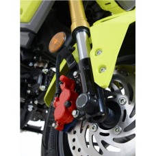 R&G Racing Front Axle Sliders / Protectors for Honda CBR125R '11-'14  CBF125 '09-'10  SH125i  SH150i  Grom MSX125 '13-'16