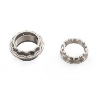 CNC Racing Titanium Rear Wheel Axle Nut Set for MV Agusta
