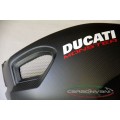 CARBONVANI - DUCATI MONSTER M1100 / M796 / M696 CARBON FIBER LH FUEL TANK SIDE PANEL WITH FRAME AND MESH CARBONVANI - DUCATI MONSTER M1100 / M796 / M696 CARBON FIBER LH FUEL TANK SIDE PANEL WITH FRAME AND MESH