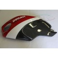 CARBONVANI - DUCATI MONSTER M1100 / M796 / M696 CARBON FIBER LH FUEL TANK SIDE PANEL DUCATI CORSE WITH FRAME AND MESH CARBONVANI - DUCATI MONSTER M1100 / M796 / M696 CARBON FIBER LH FUEL TANK SIDE PANEL DUCATI CORSE WITH FRAME AND MESH