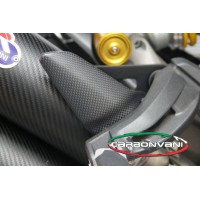 CARBONVANI - DUCATI MONSTER 821 / 1200 CARBON FIBER PILLION FOOTPEG EXHAUST GUARD CARBONVANI - DUCATI MONSTER 821 / 1200 CARBON FIBER PILLION FOOTPEG EXHAUST GUARD