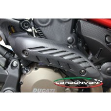CARBONVANI - DUCATI MONSTER 821 / 1200 CARBON FIBER EXHAUST COLLECTOR GUARD KIT (3 PIECES) CARBONVANI - DUCATI MONSTER 821 / 1200 CARBON FIBER EXHAUST COLLECTOR GUARD KIT (3 PIECES)