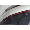 CARBONVANI - DUCATI MONSTER M696 / M796 / M1100 CARBON FIBER FRONT MUDGUARD OE style DUCATI CORSE (Red/White/Red)