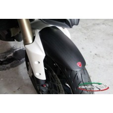 CARBONVANI - DUCATI MULTISTRADA 1200 CARBON FIBER FRONT MUDGUARD / WHITE for 2010-2014 CARBONVANI - DUCATI MULTISTRADA 1200 CARBON FIBER FRONT MUDGUARD / WHITE for 2010-2014