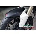 CARBONVANI - DUCATI MULTISTRADA 1200 CARBON FIBER FRONT MUDGUARD / WHITE for 2010-2014