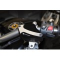 DBK Special Parts (Ducabike) Tri Blade Contrast Cut Front Brake & Clutch Reservoir Caps for the Ducati Diavel / XDiavel