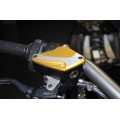 DBK Special Parts (Ducabike) Tri Blade Contrast Cut Front Brake & Clutch Reservoir Caps for the Ducati Diavel / XDiavel
