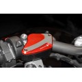 DBK Special Parts (Ducabike) Tri Blade Contrast Cut Front Brake & Clutch Reservoir Caps for the Ducati Diavel / XDiavel