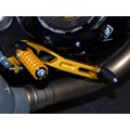 DBK Special Parts (Ducabike) Adjustable Folding Rider Footpegs for the Ducati Scrambler & Monster 797