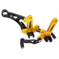 DBK Special Parts (Ducabike) Adjustable Rearsets for the Ducati Diavel